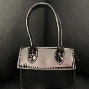 Black Mini Purse Comes W/Straps